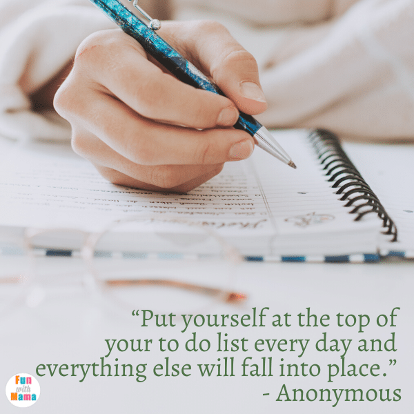 “Put yourself at the top of your to-do list every day and everything else will fall into place.” - Anonymous