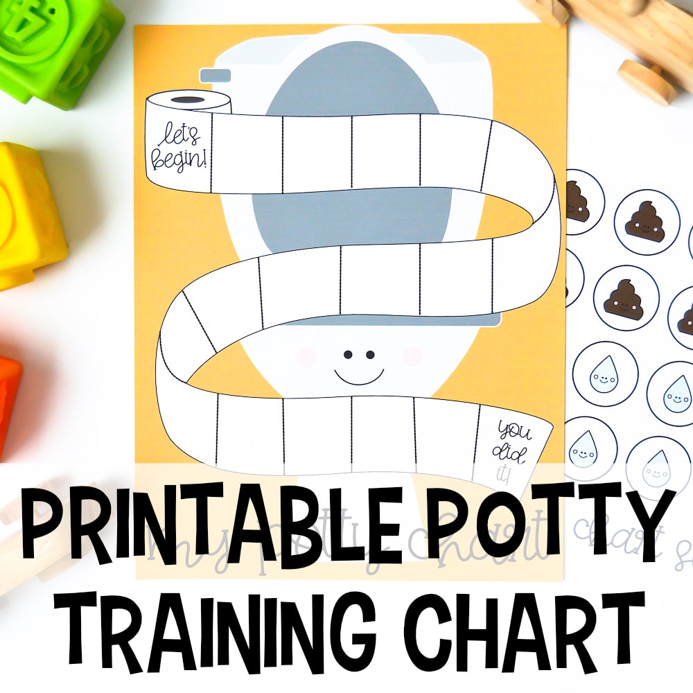 Potty Training Chart Kid Reward Jar Instant Download Toilet 