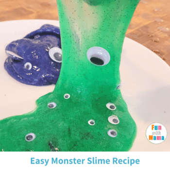 easy monster slime recipe for the kids!