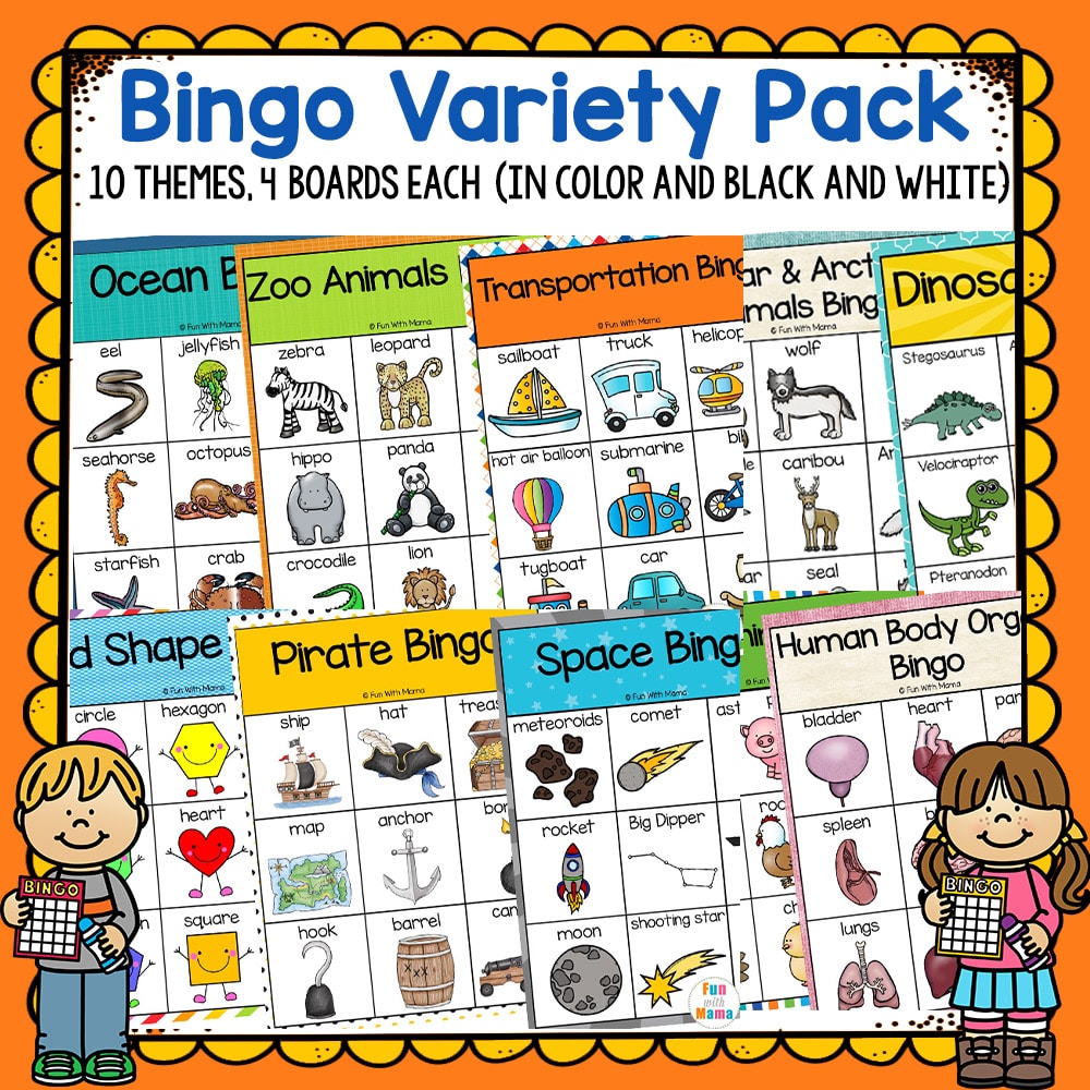 bingo activity pack