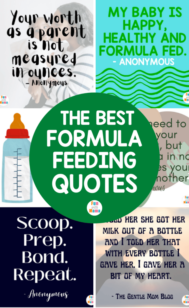 The Best Formula Feeding Quotes to encourage moms who choose to formula feed their little ones. 
