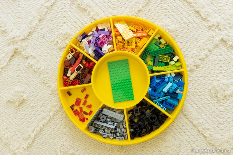 divided lego tray