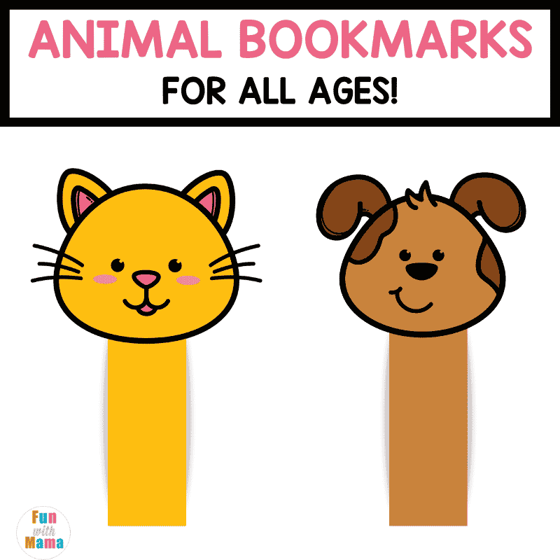 Animal Bookmarks - Fun with Mama