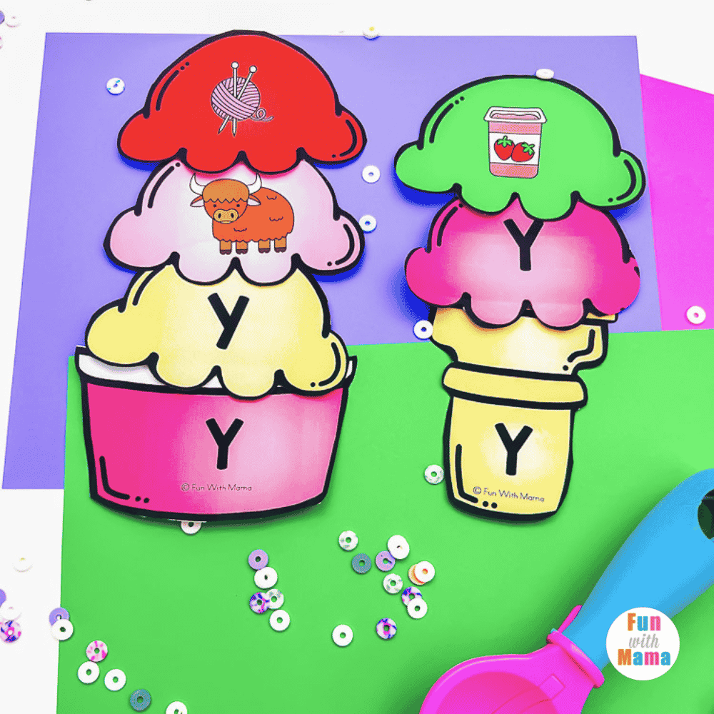 Ice Cream Alphabet Matching Game For Preschool