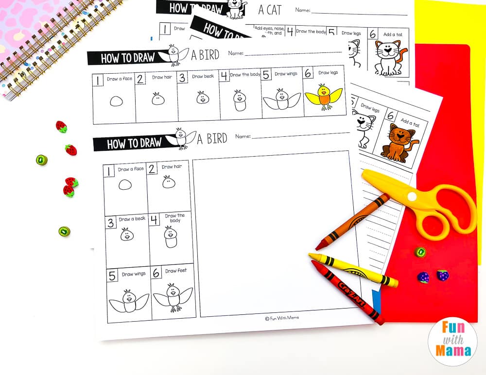 printable pack for kids all about drawing 
