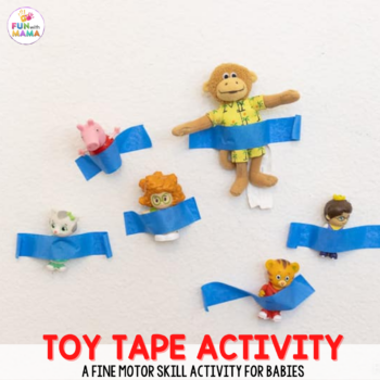 TOY TAPE ACTIVITY FOR BABIES