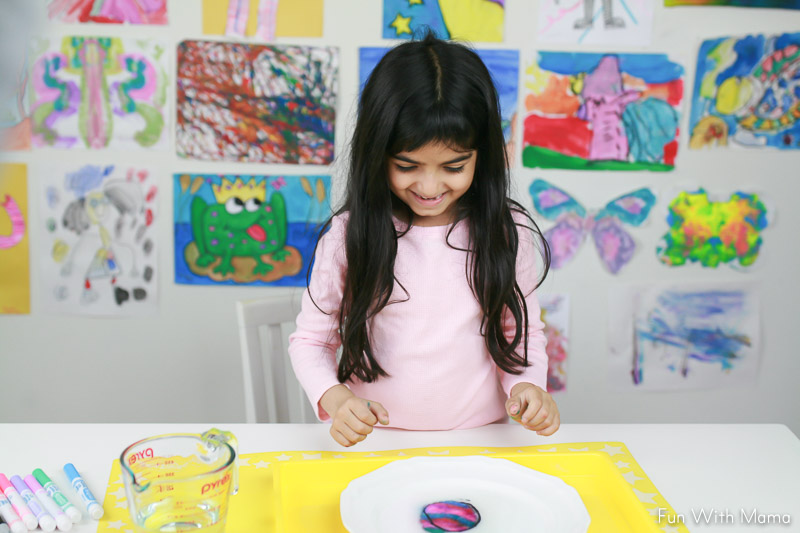 Paper Towel Painting - Easy Painting for Kids - Fun with Mama