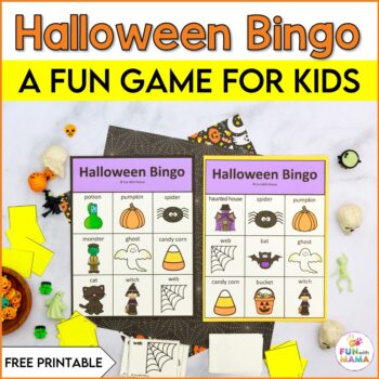 halloween bingo game for kids
