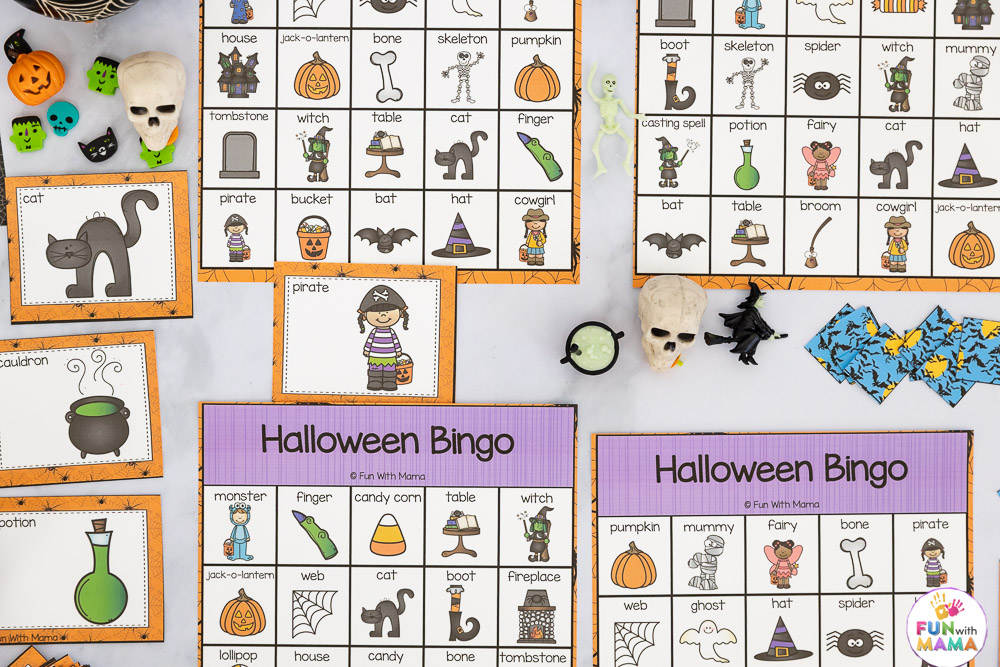 halloween bingo cards printed 