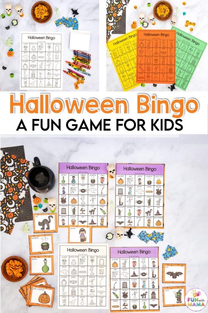 printable halloween bingo game for kids