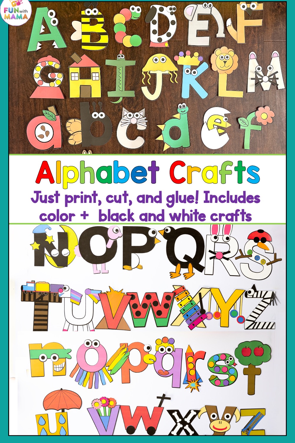 Alphabet Crafts - Fun with Mama