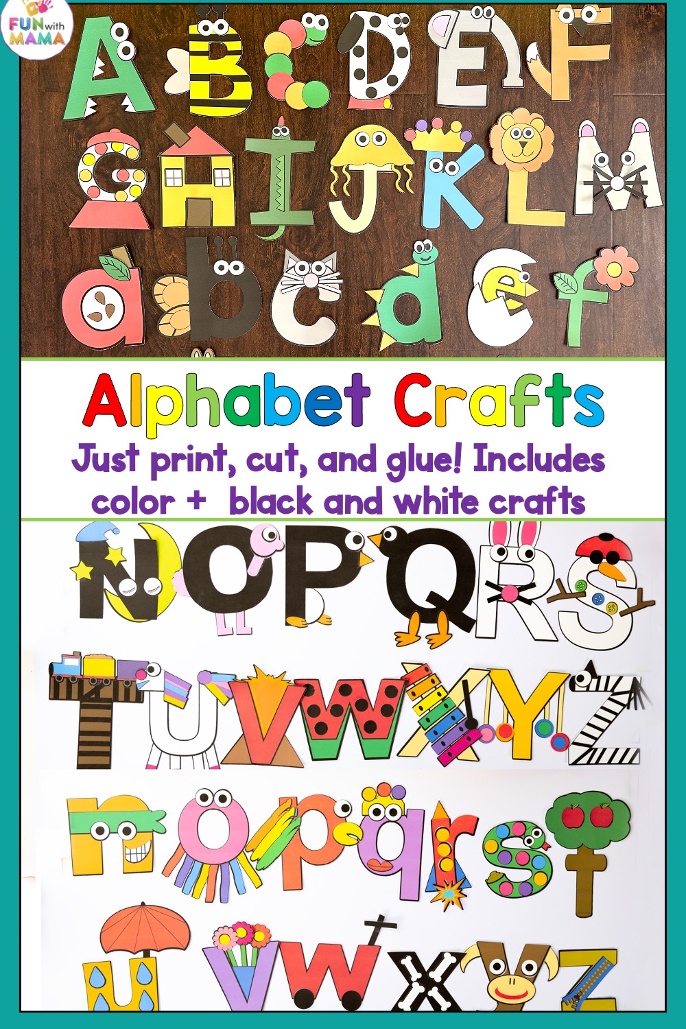 Letters Of The Alphabet Posters & Crafts - Learning Step By Step