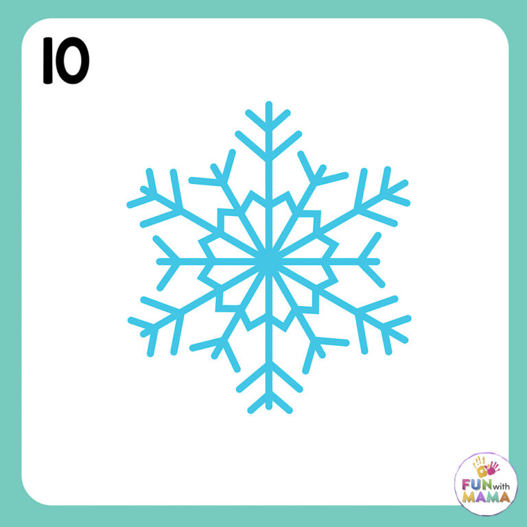 How to draw a snowflake easy - Fun with Mama