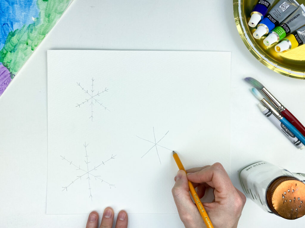 drawing a snowflake