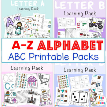 Alphabet ABC Printable Packs - Fun with Mama
