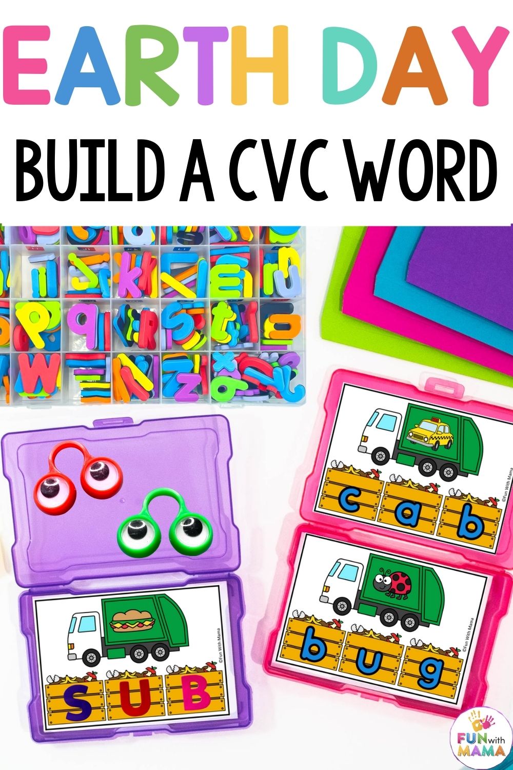 Earth Day Build a CVC Word