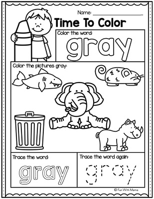 gray worksheet