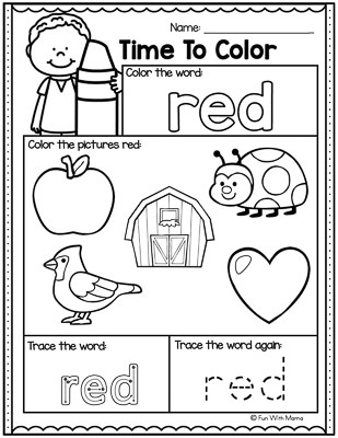 red worksheet