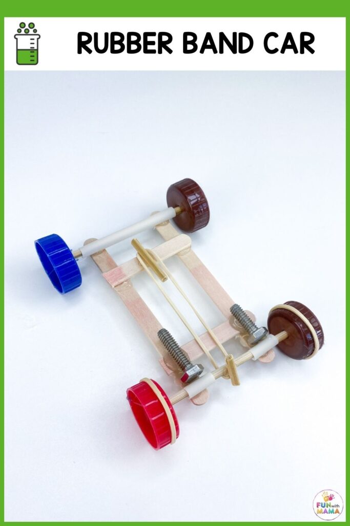 how to make a rubber band car