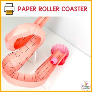 art activities in preschool paper roller coaster