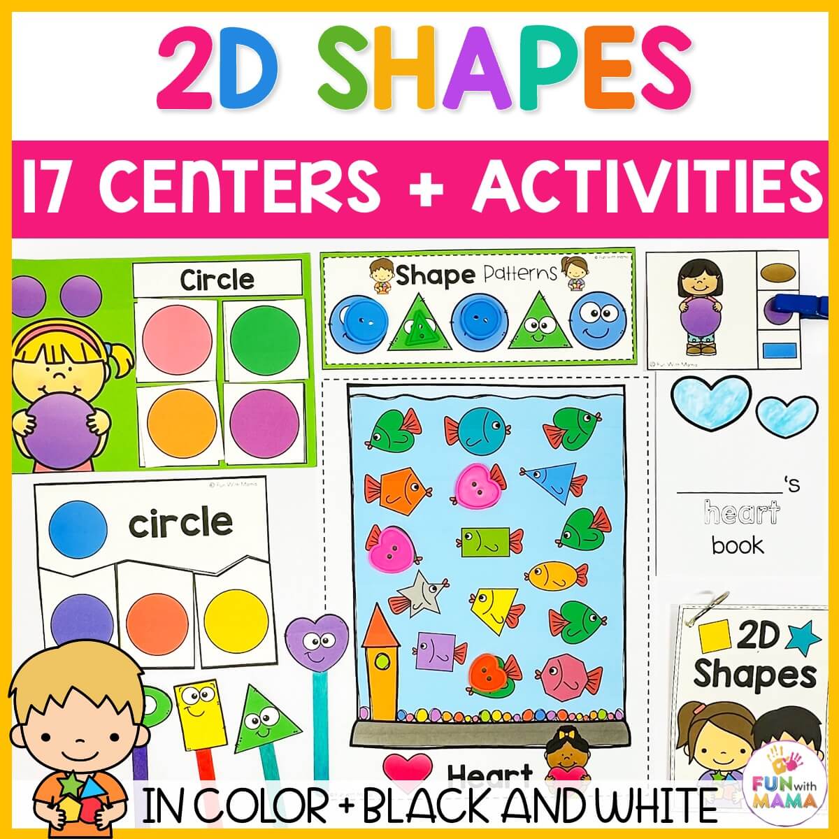 Shapes Activities For Preschoolers - Fun with Mama