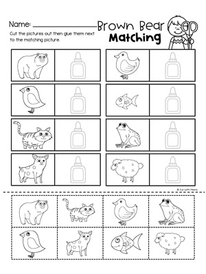 brown bear worksheets for preschoolers