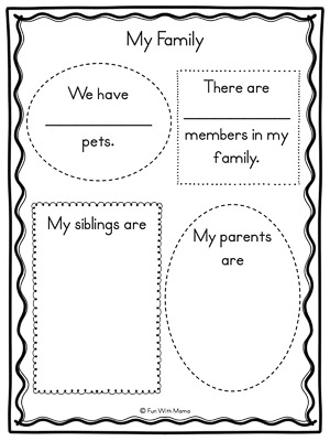 all about me worksheets