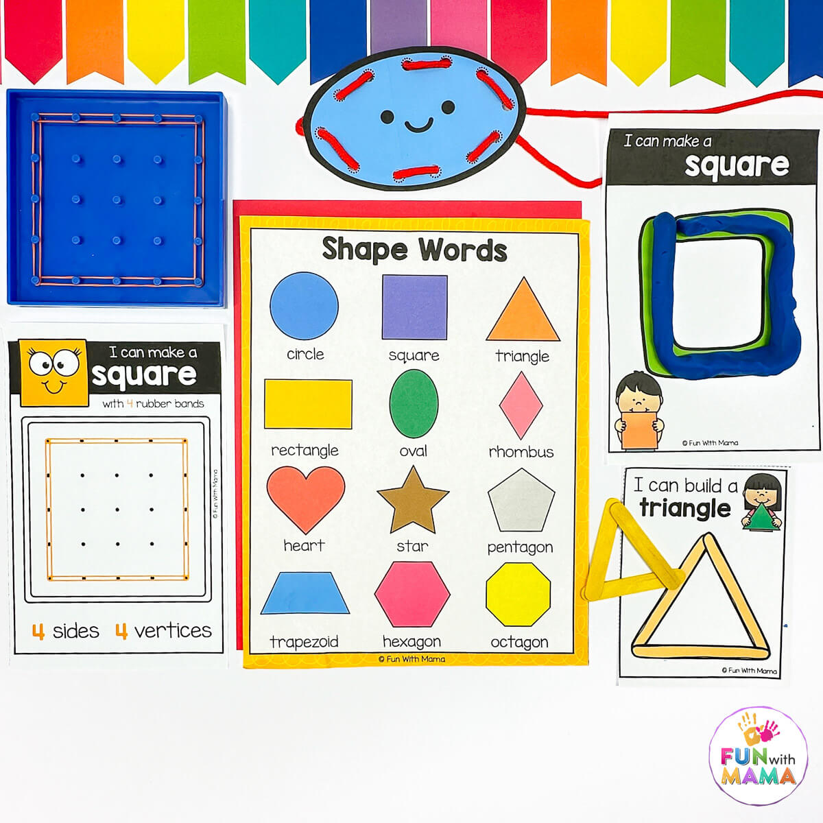 Learning Shapes with FREE Printable Hole Punch Activity