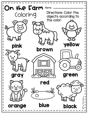 farm coloring page