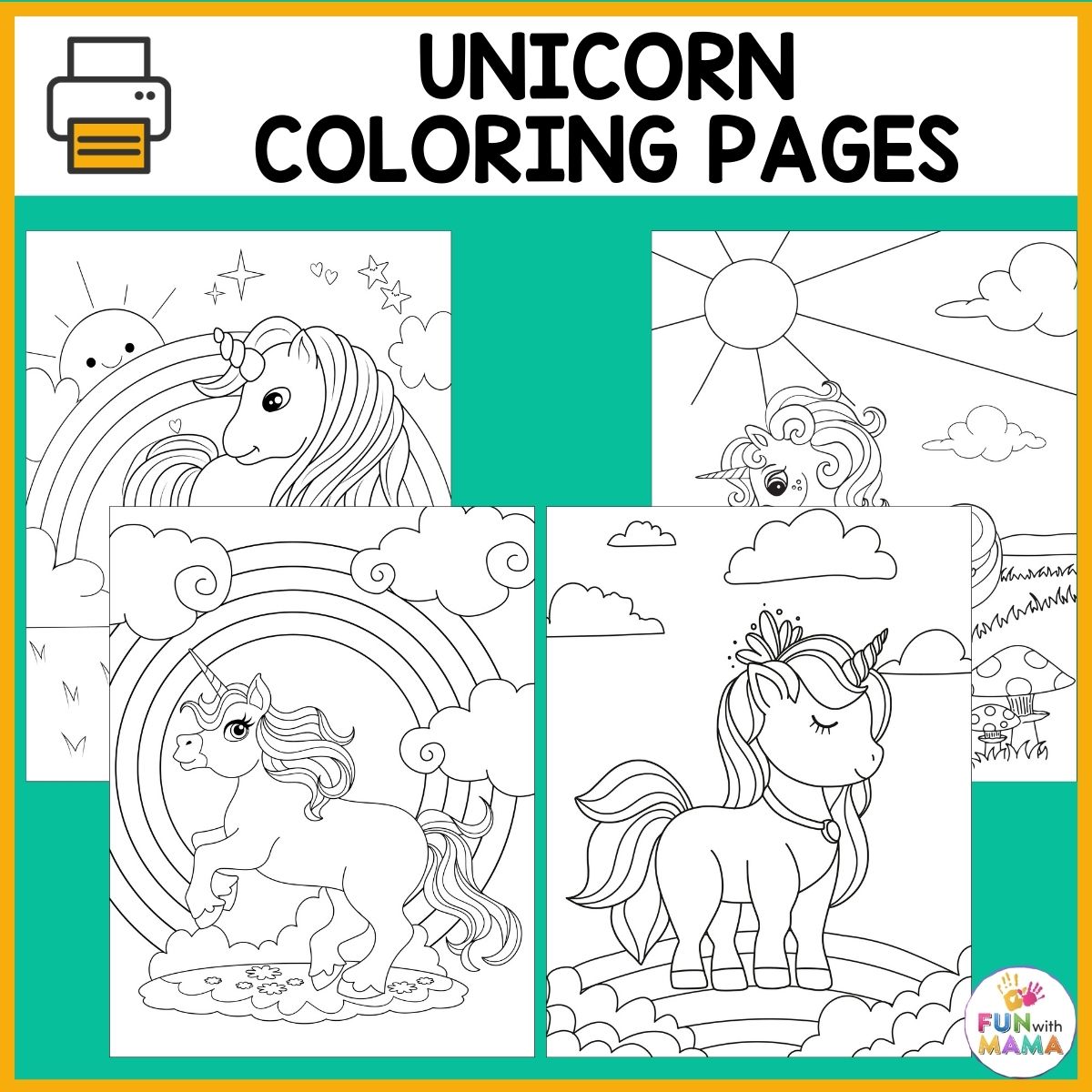 Unicorn Sketchbook: Unicorn Sketchbook For Girls Ages 4-12-A Large