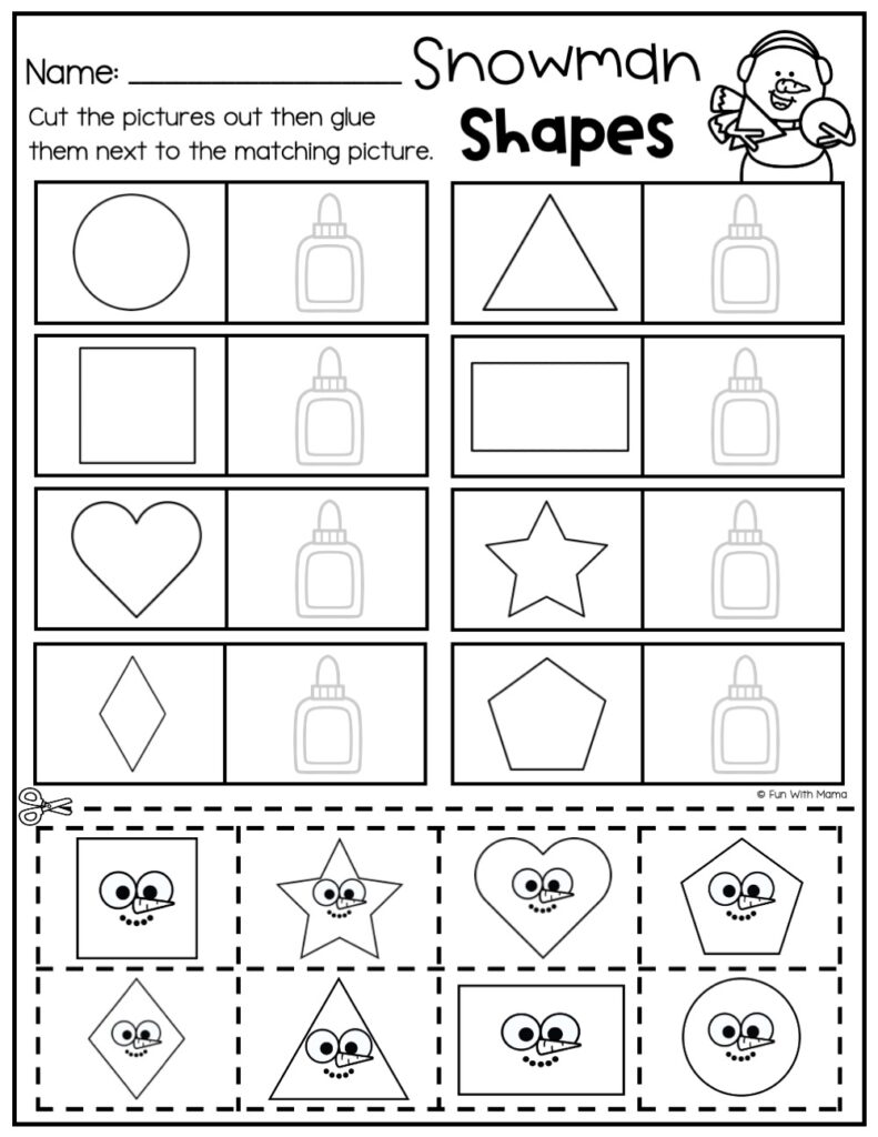 preschool-winter-activities-pack-worksheet-3-shapes-matching