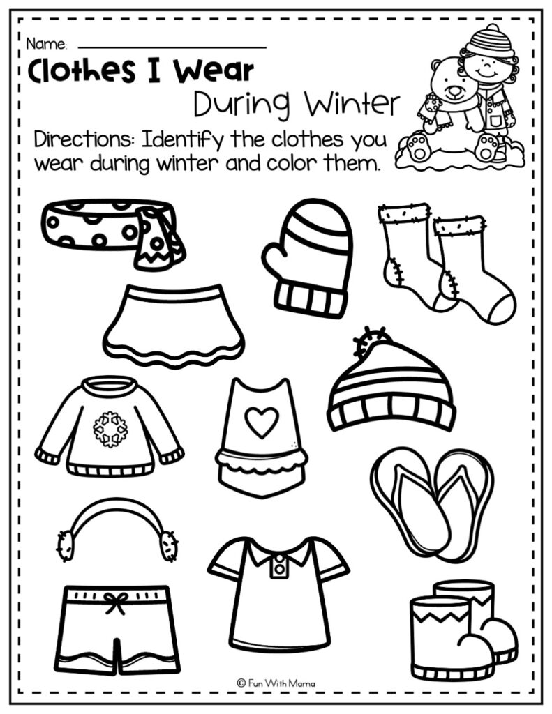 preschool-winter-activities-pack-worksheet-7-winter-clothes