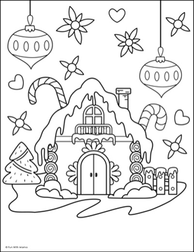 gingerbread-house-coloring-pages-melting-snow