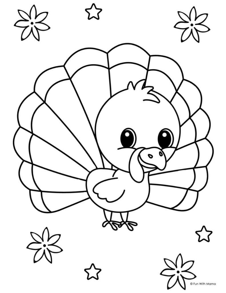 turkey coloring page 