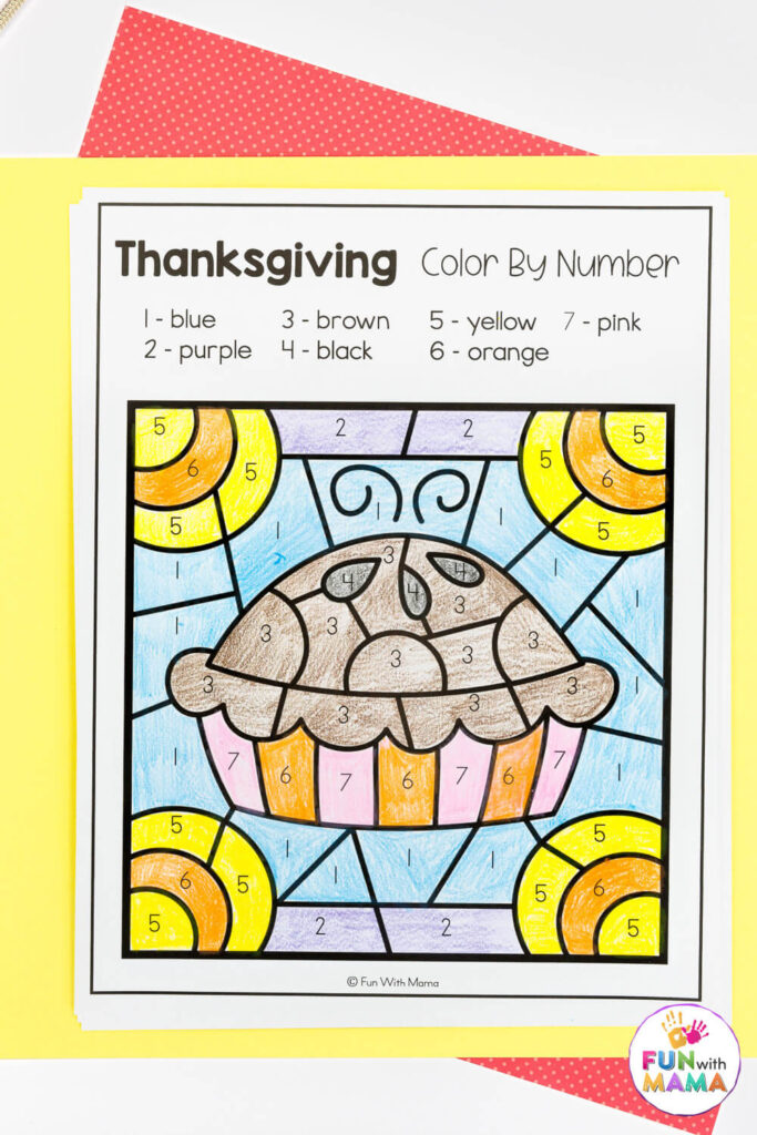 thanksgiving-color-by-number-pie