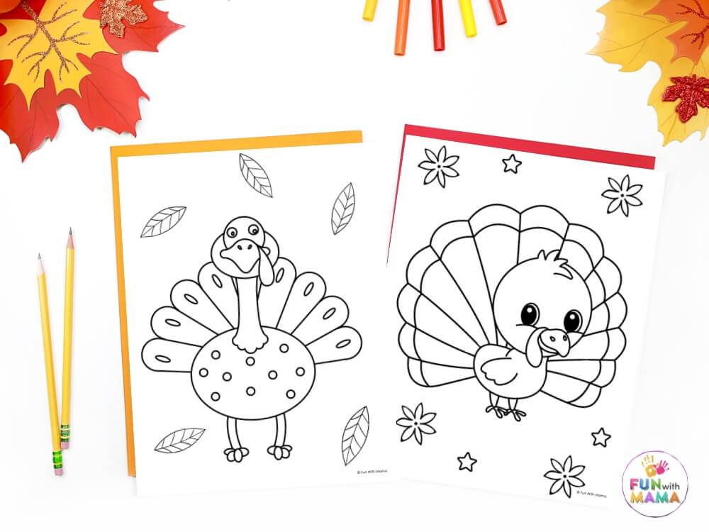 turkey coloring pages for kids