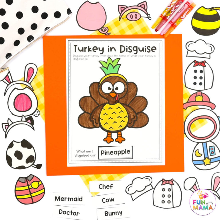 FREE Turkey In Disguise Project Template