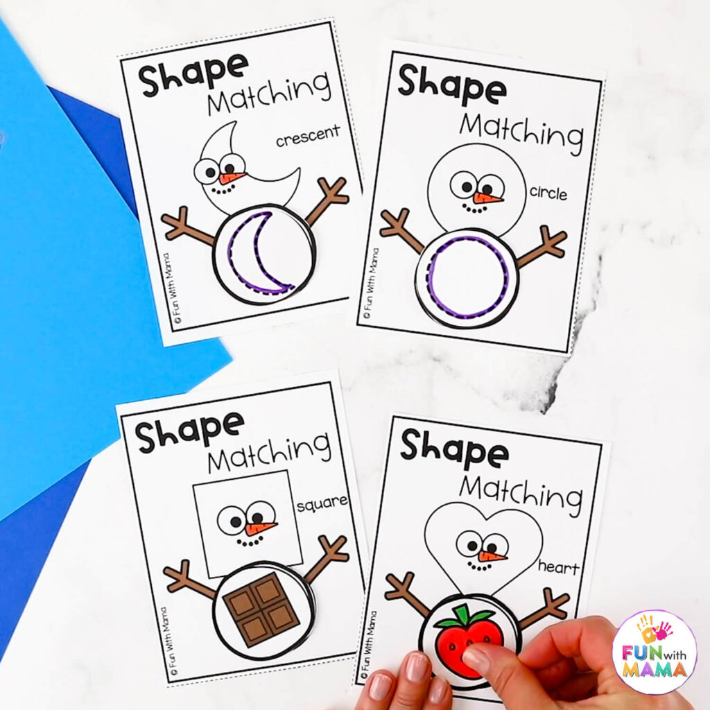 preschool-winter-activities-pack-shape-match