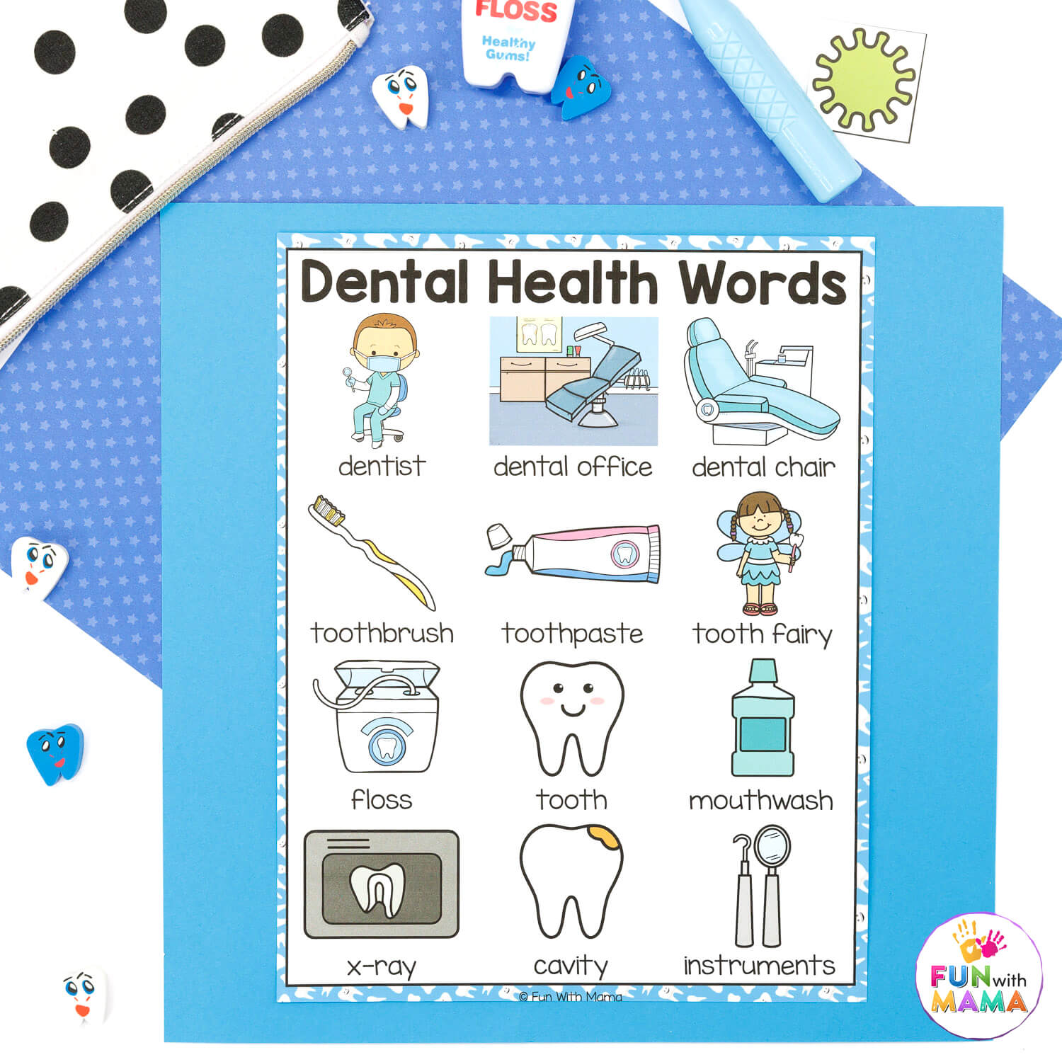 dental-health-vocabulary-words