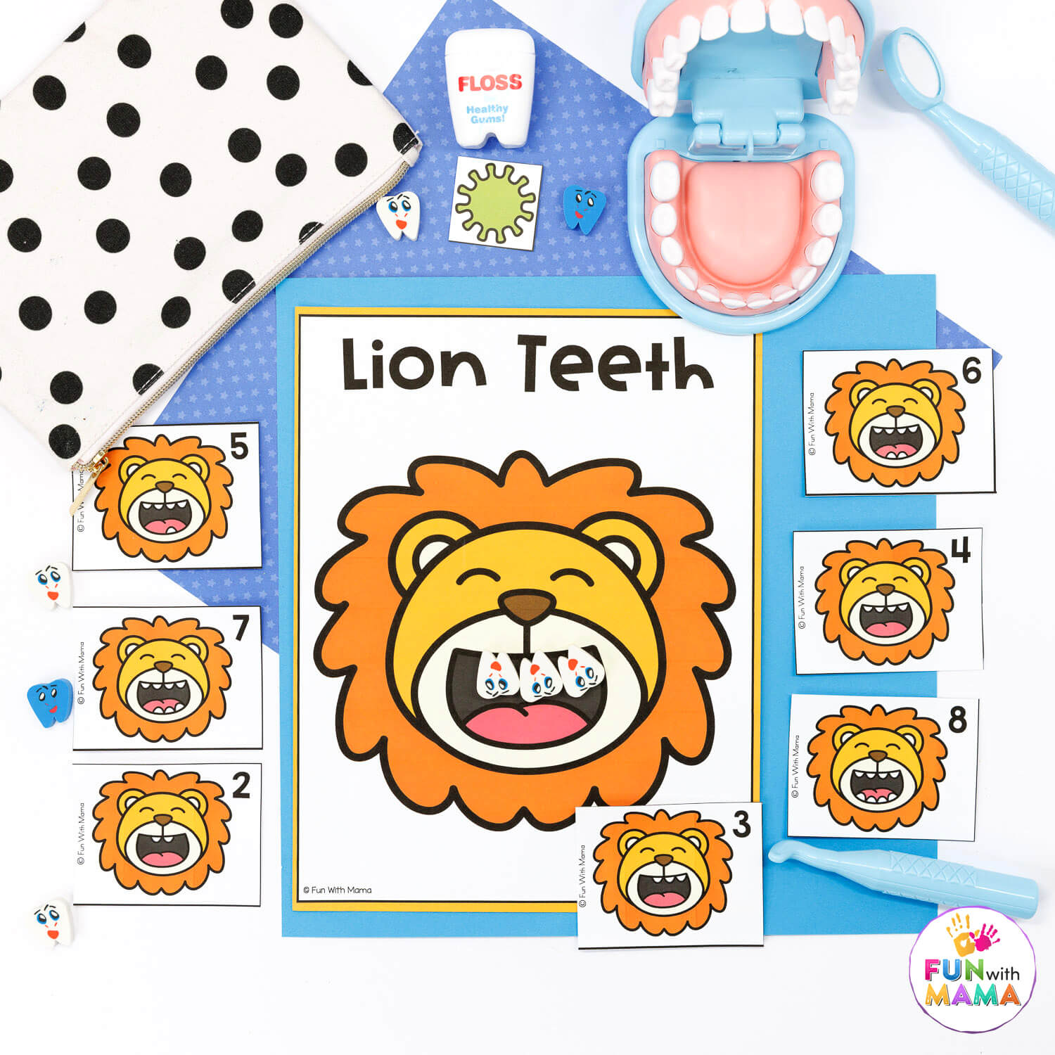dental-health-lion-teeth-counting