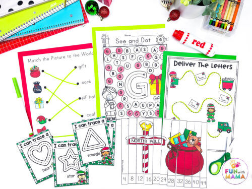 Elf Activities + Worksheets - Fun with Mama