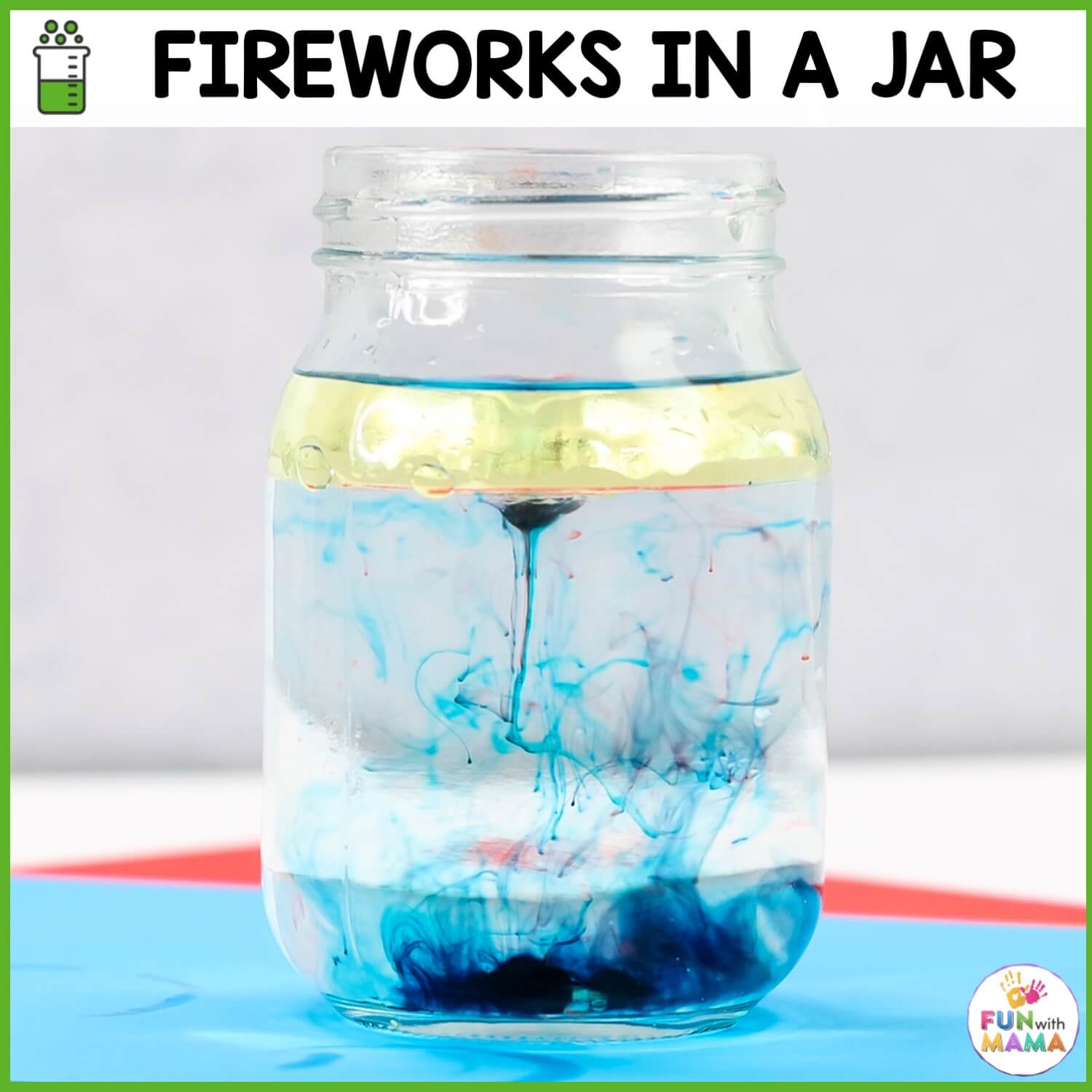 fireworks in a jar experiment
