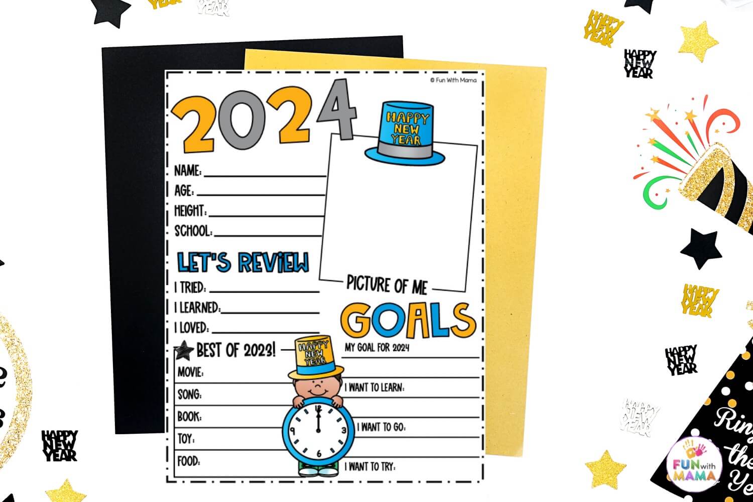 new years goals printable