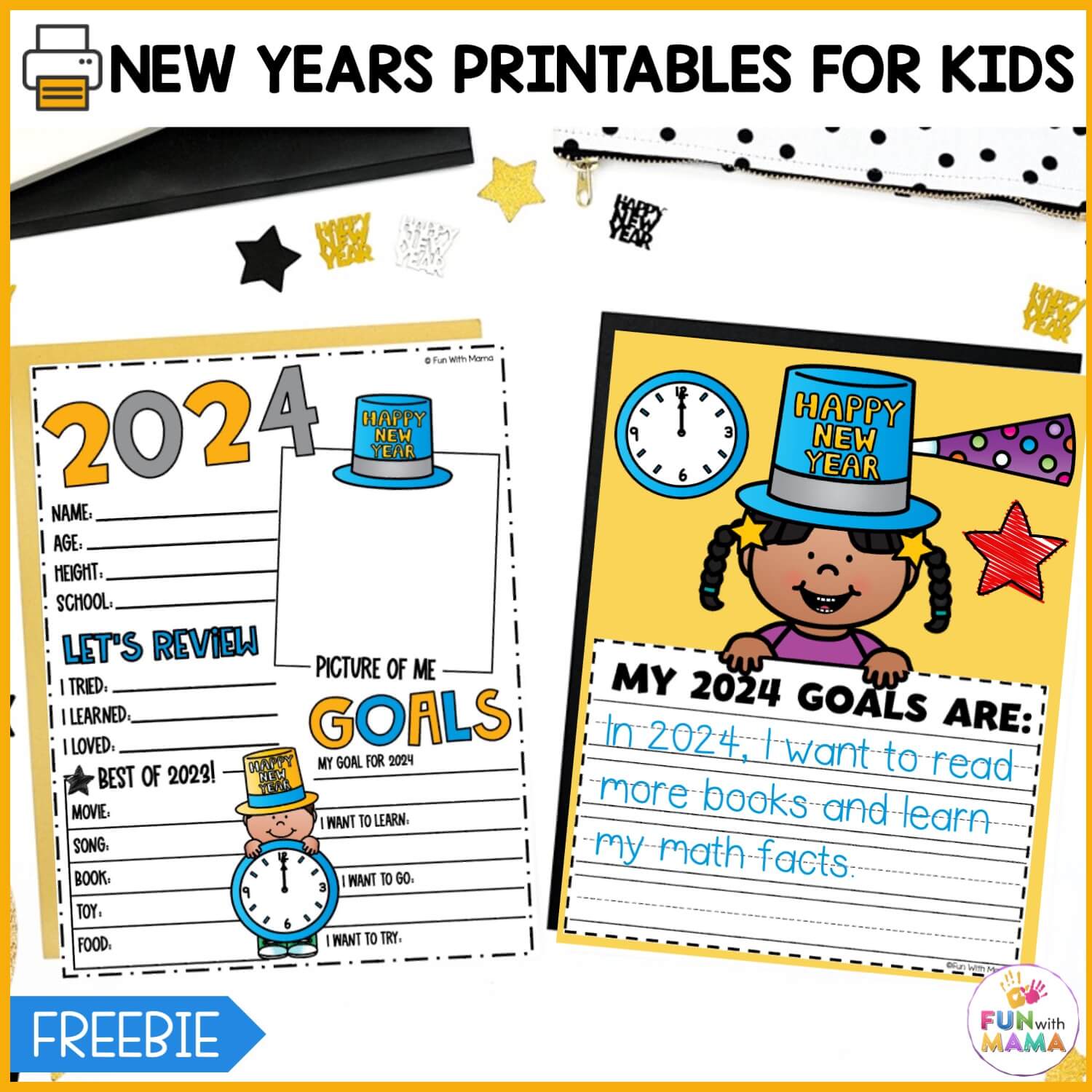 Free New Years Resolution Printables For Kids