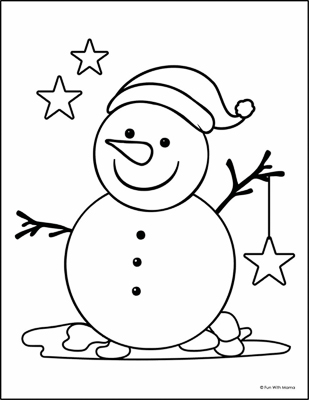 snowman-christmas-coloring-pages-free-printable