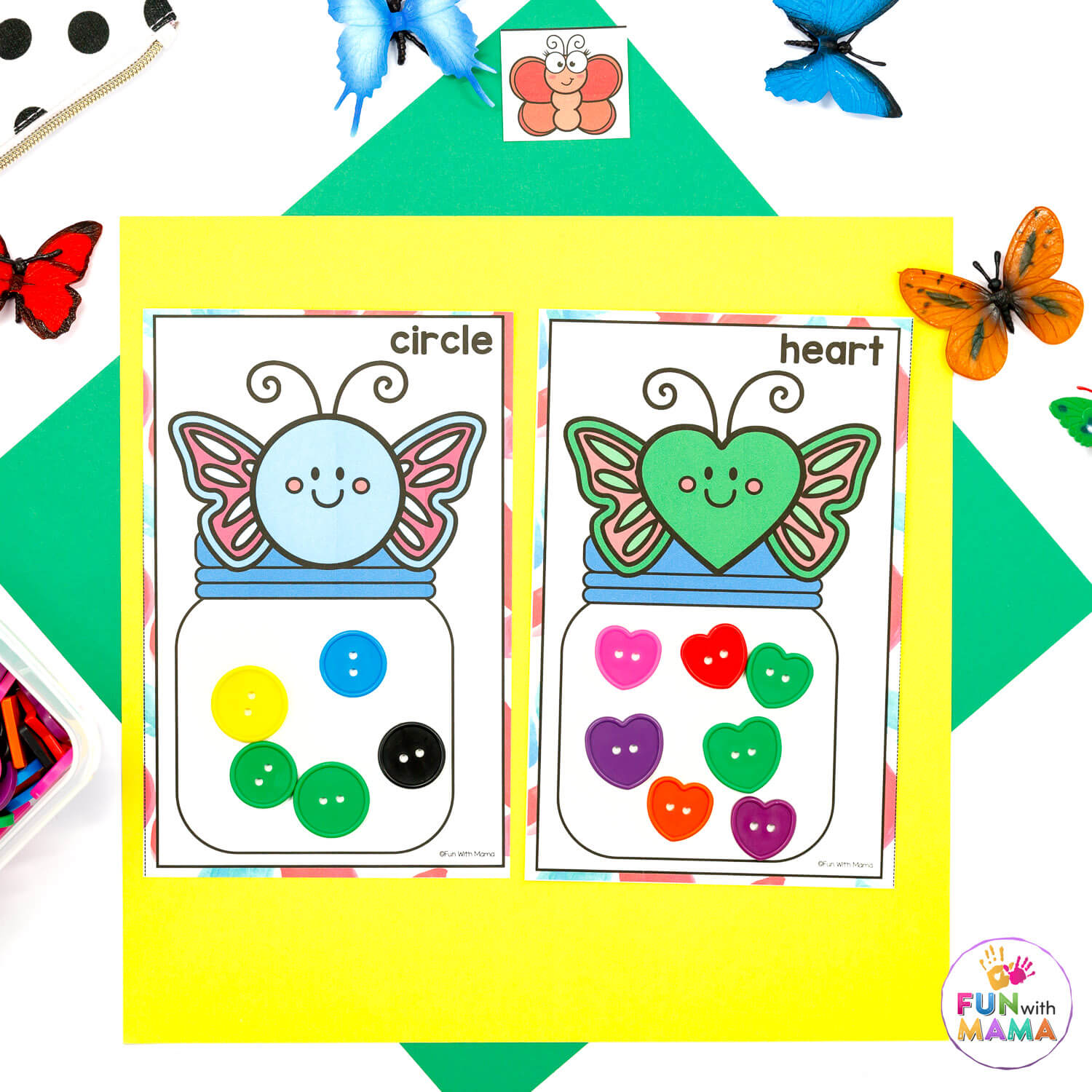 butterfly activities shapes