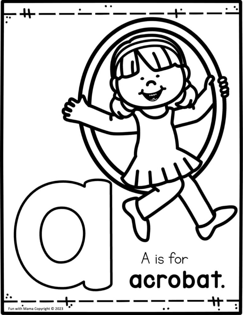 letter a worksheet 4