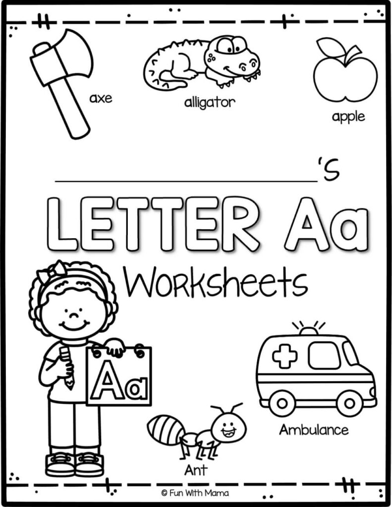 letter a worksheet