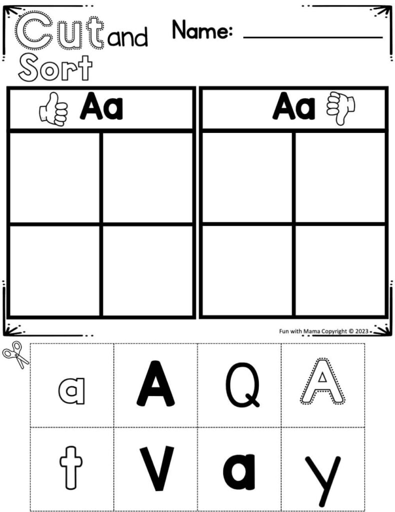 free-letter-a-worksheets-for-preschool-kindergarten-fun-with-mama for Letter A Free Printable Worksheets Free Letter A Worksheets For Preschool + Kindergarten - Fun with Mama for Letter A Free Printable Worksheets