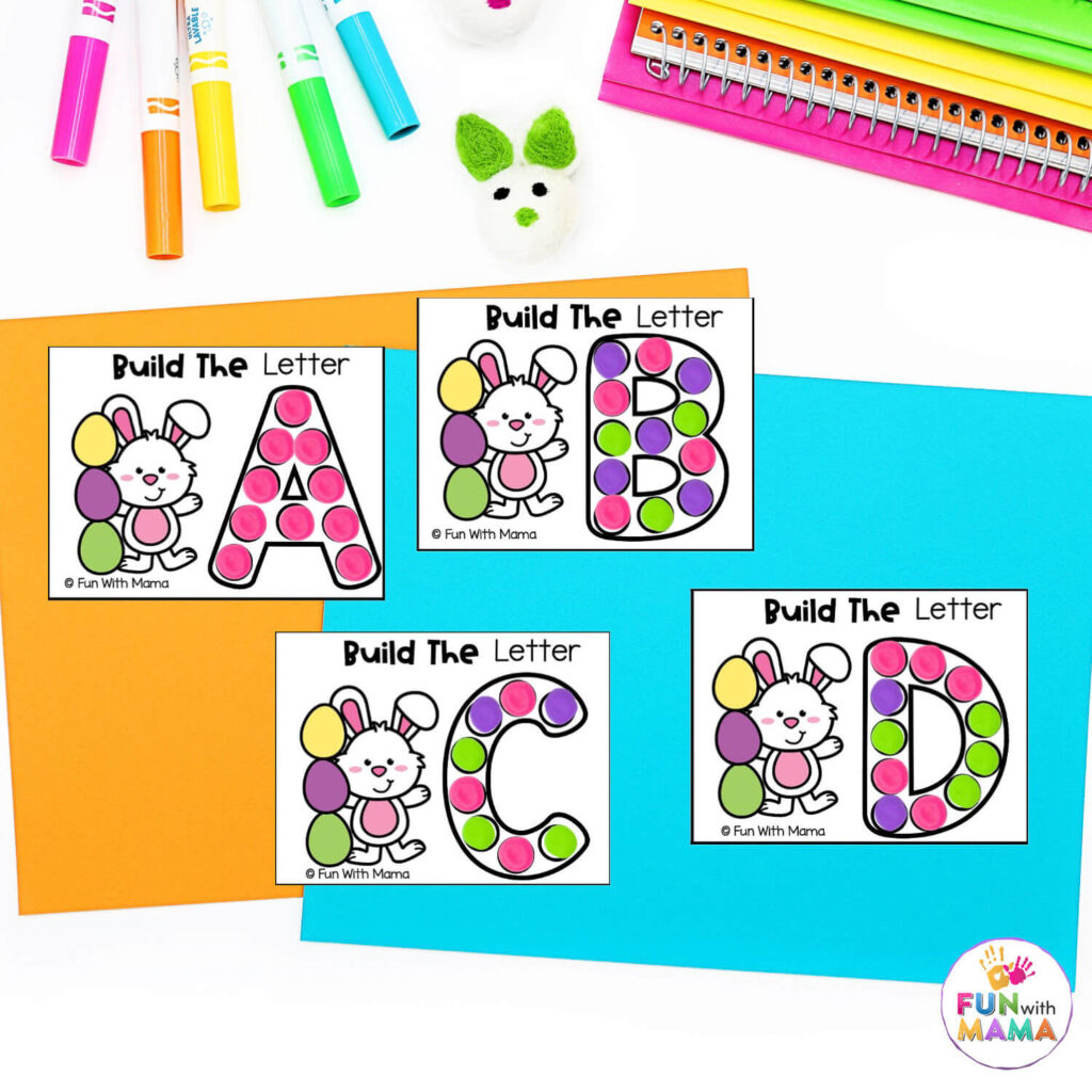 candy letter easter printable activities